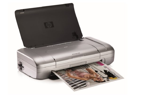 HP DeskJet 460c cb (Side, open lid)