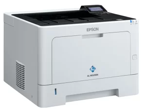 epson workforce al m320dn printer left angle view