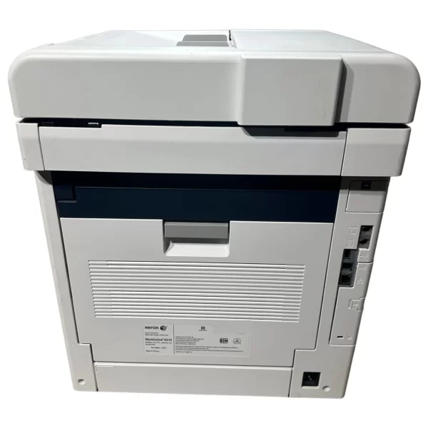 xerox workcentre 6515dn colour multifunction printer rear view