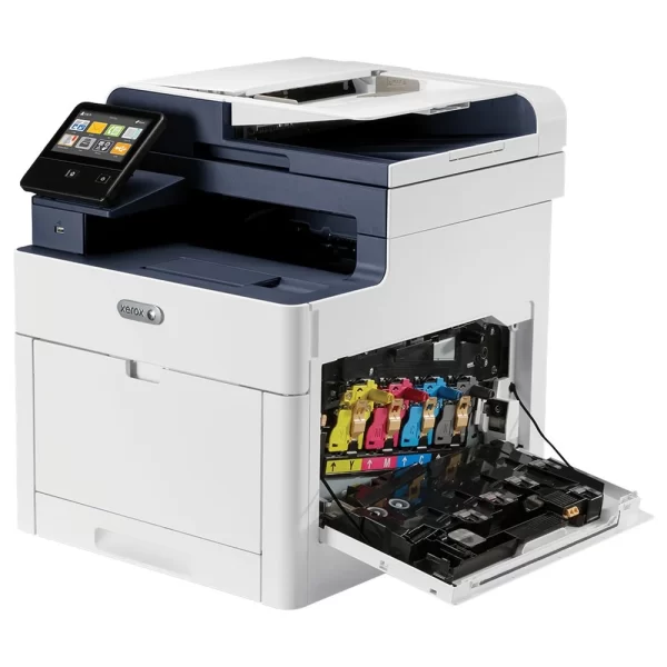 xerox workcentre 6515dni colour multifunction printer toner access view
