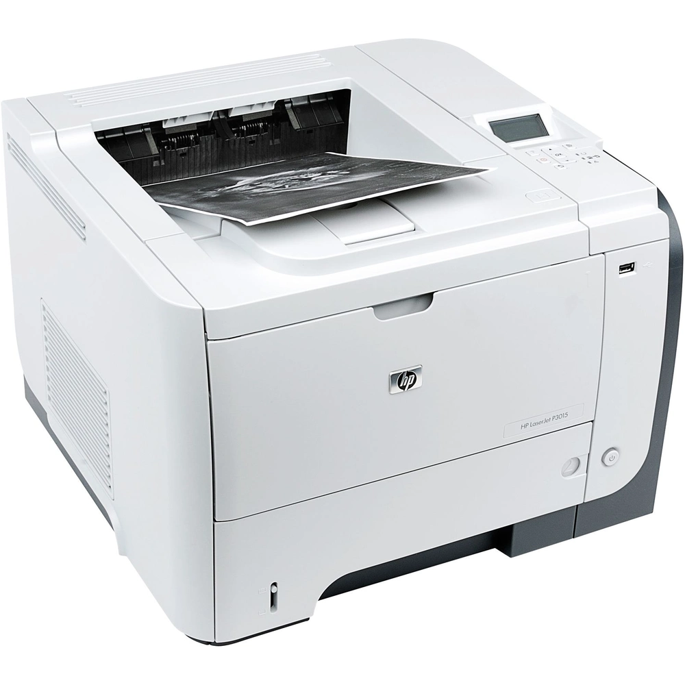 HP LaserJet P3015 A4 mono laser printer left angle view HP LaserJet P3015 A4 mono laser printer left angle view
