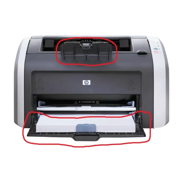 hp laserjet 1000 series 1010 1012 1015 missing output input highlighted