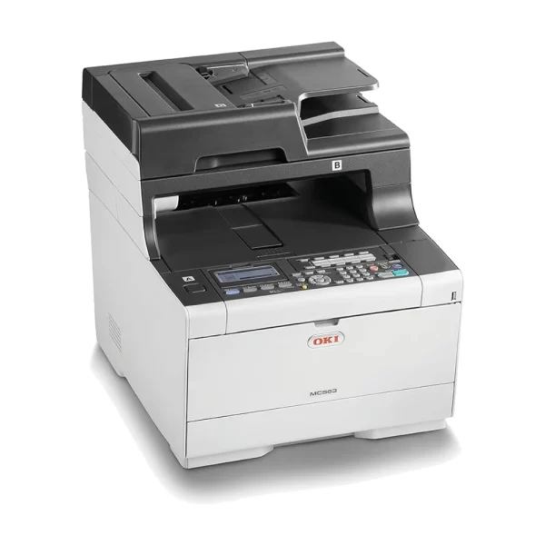 oki mc500 series mc563dn side