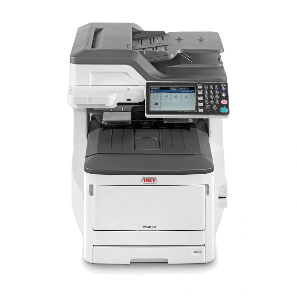 oki mc800 series mc873dn front