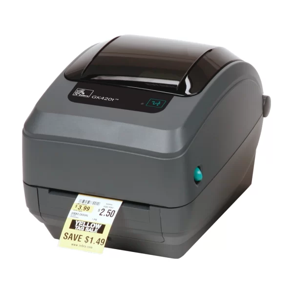 zebra gk gx420 430 series gk420t side