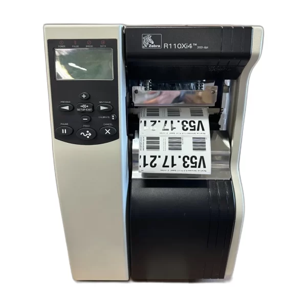zebra xxxxi series 110xi 4 203dpi front